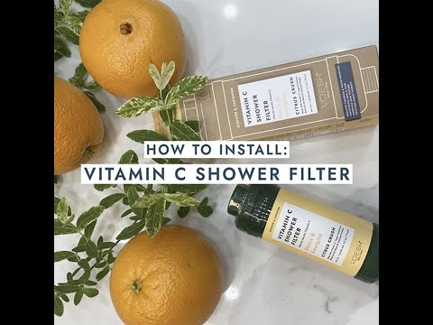 Φόρτωση βίντεο: VITAMIN C SHOWER FILTER - BLOSSOM BLISS: Soothe & Renew