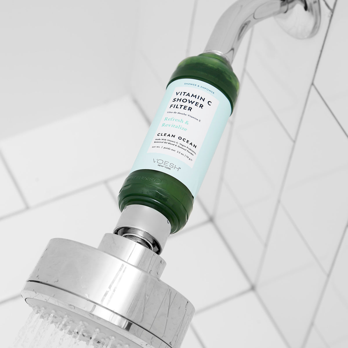 VITAMIN C SHOWER FILTER - CLEAN OCEAN: Refresh & Revitalize